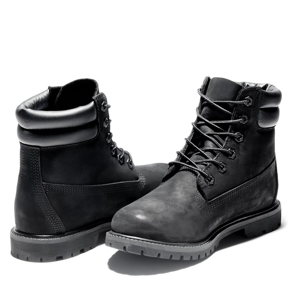 Timberland Womens 6-Inch Boots Waterville Waterproof - Black - India VM6340879